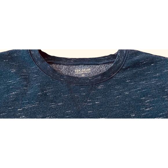 TEK GEAR ULTRASOFT FLEECE LONG SLEEVE PULL-OVER SWEATSHIRT, WOMENS, XL, BLUE - Picture 2 of 11